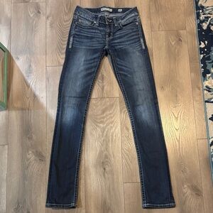 BKE Stella Women's Dark Blue Skinny Jeans